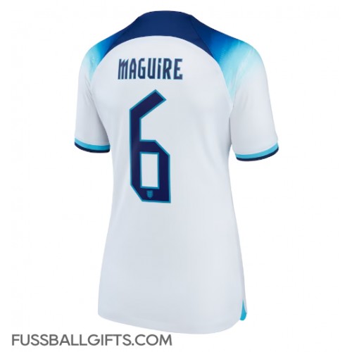 England Harry Maguire #6 Fußballbekleidung Heimtrikot Damen WM 2022 Kurzarm